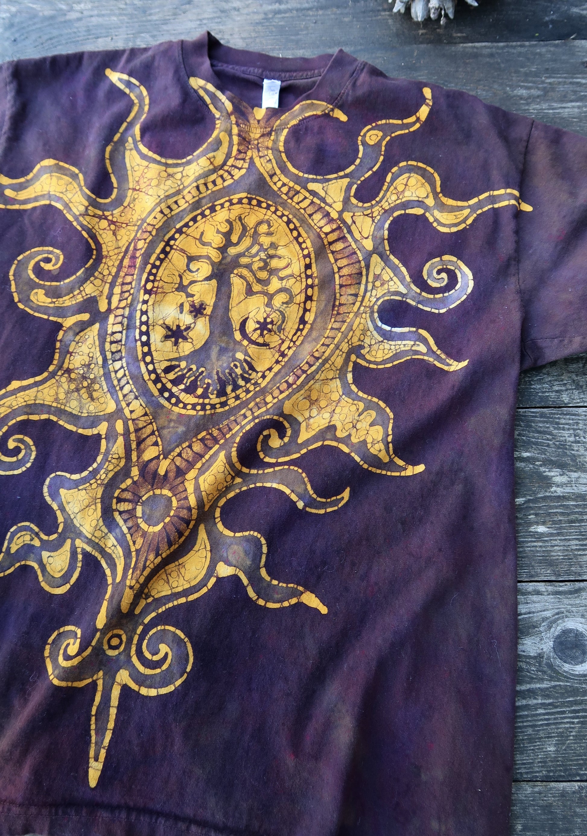 Truffle Hunter Handmade Batik Tshirt - Size Large ONLY tshirt batikwalla 