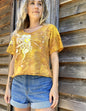 Sunshine Daydream Organic Cotton Handmade Batik Top - Small/Medium Batik Dresses Batikwalla 