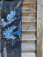 Blue Moon Oak Tree - Hand Painted Organic Cotton Batik Scarf scarf batikwalla 