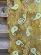 Sunshine Paisley Tea - Hand Painted Organic Cotton Batik Scarf scarf batikwalla 