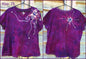 Deep Magenta Moondance Handmade Batik Tee - Plus Size - Batikwalla 
 - 6
