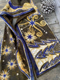High Prairie Sunset Hand Painted Organic Cotton Batik Scarf scarf batikwalla 
