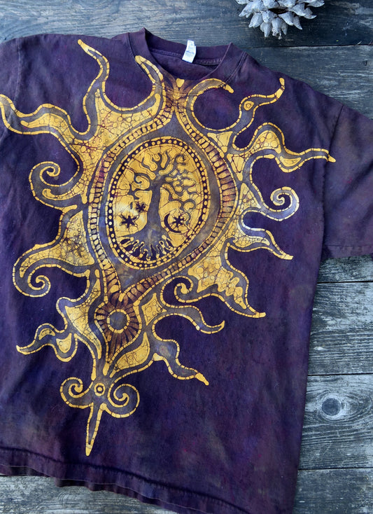 Truffle Hunter Handmade Batik Tshirt - Size Large ONLY tshirt batikwalla 