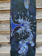 Amethyst Oak Tree - Hand Painted Organic Knit Fabric Scarf scarf batikwalla 