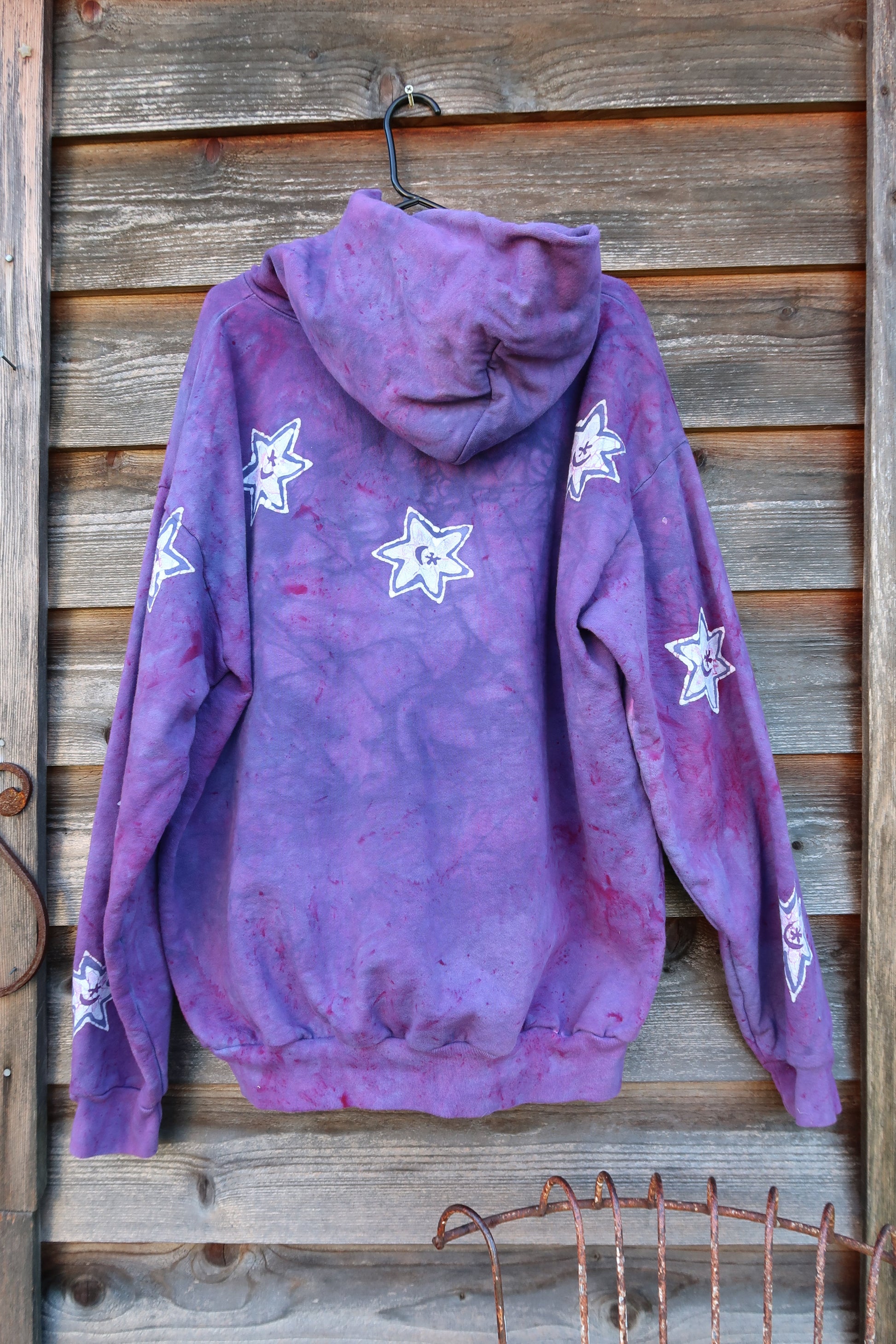 Purple Om Pullover Hoodie - Size 2X ONLY hoodie batikwalla 