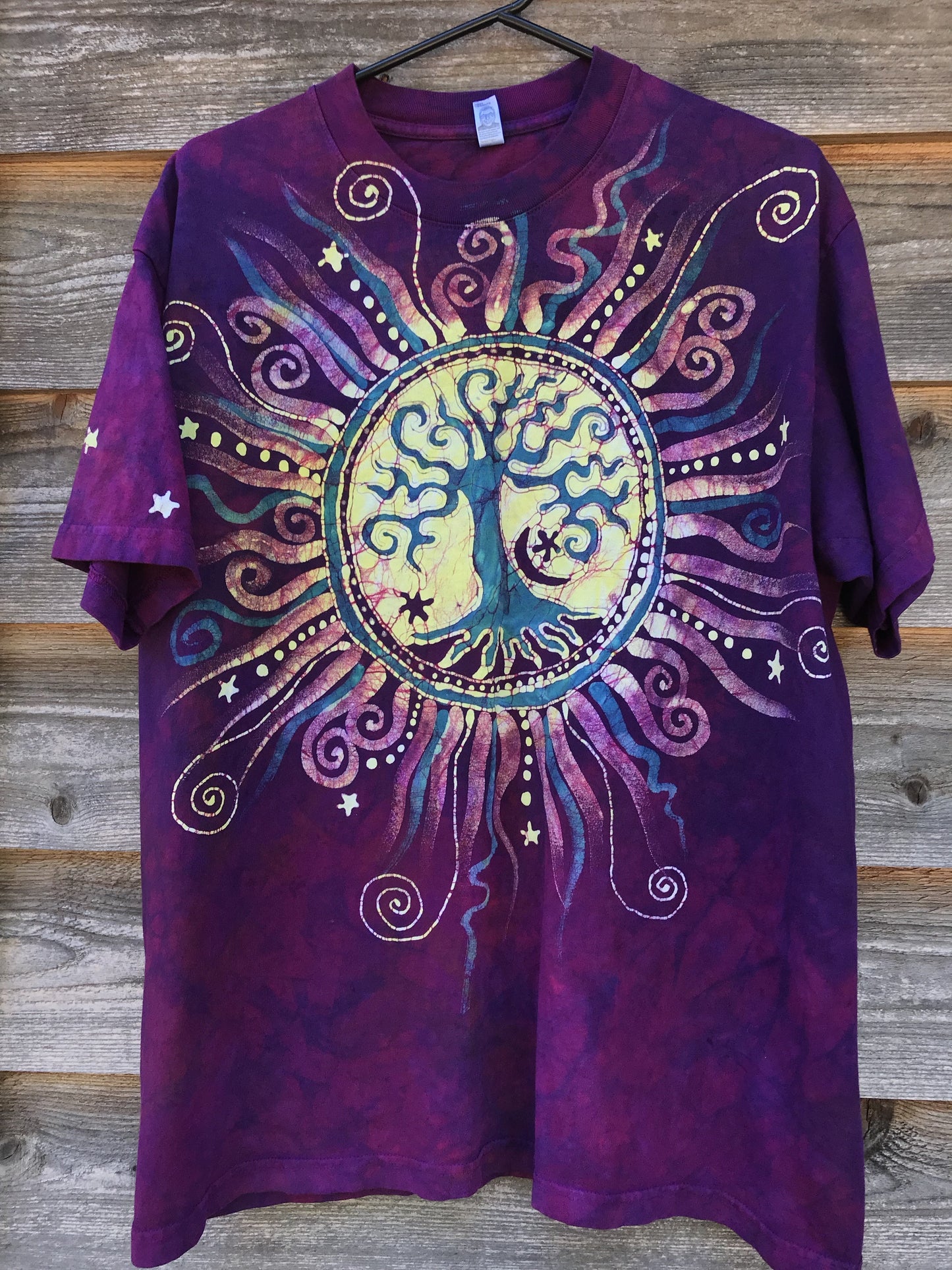 Soul Light Tree of Life Organic Cotton Tshirt - Size Large tshirt batikwalla 