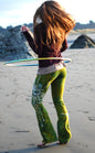 Dancing Green Handmade Batik Yoga Pants