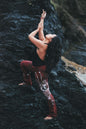 Red Batik Yoga Pants - Batikwalla 
 - 1