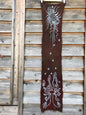 Brown Earth Oak Tree Handmade Batik Scarf in Organic Cotton