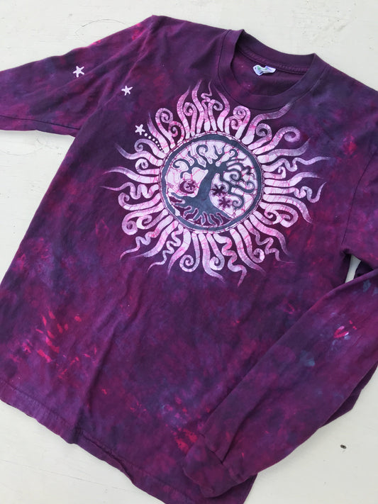 Mulberry Tree Long Sleeve Batik Tshirt