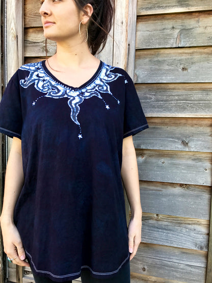 Hints Of Handmade Batik Tee - Plus Size - 3X