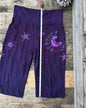 Magenta Stars Stretchy CAPRI Pants Size 2X Plus Size batikwalla 2X 