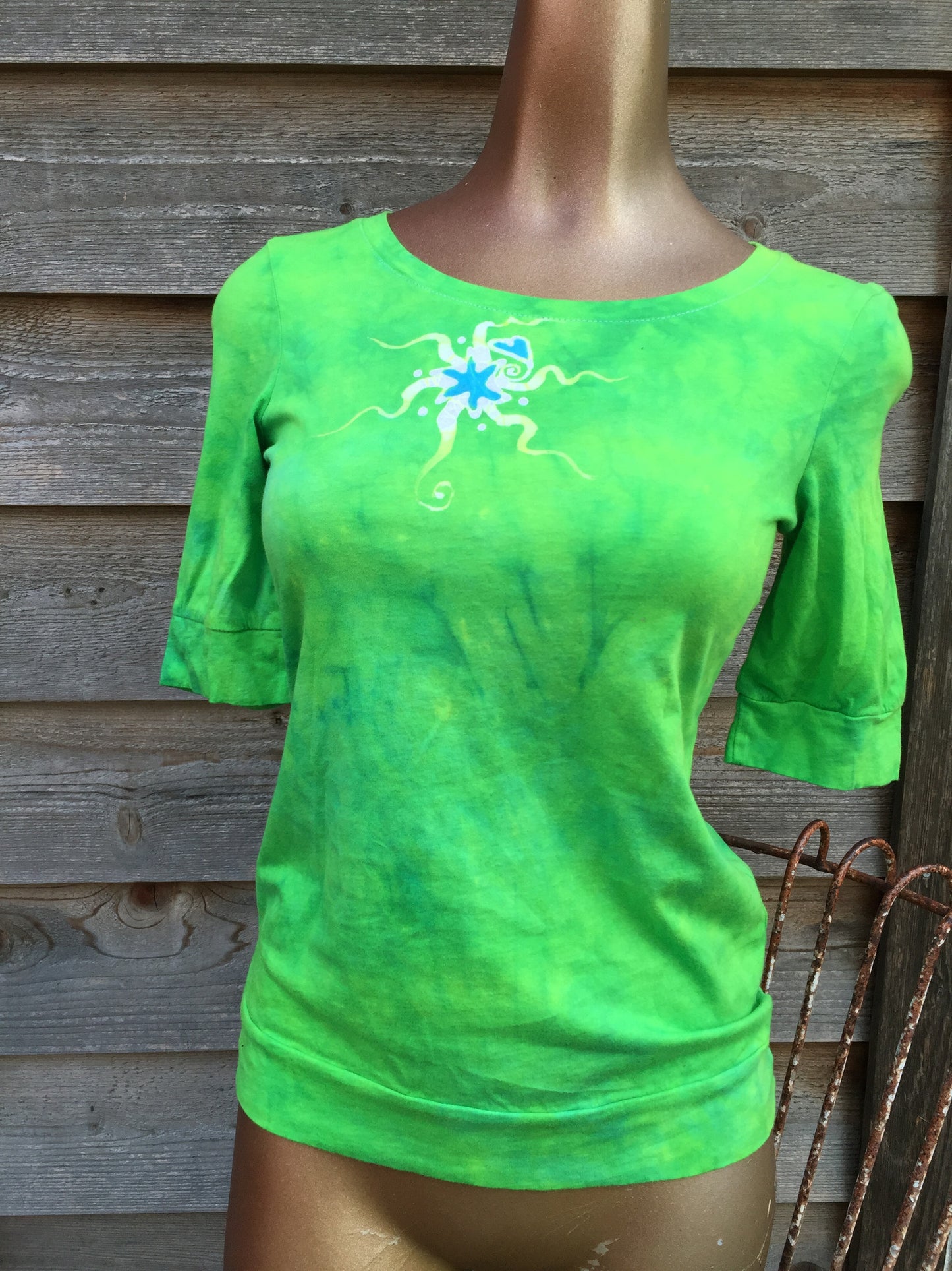 Naughty Lime Batik Top - Batikwalla 
 - 1