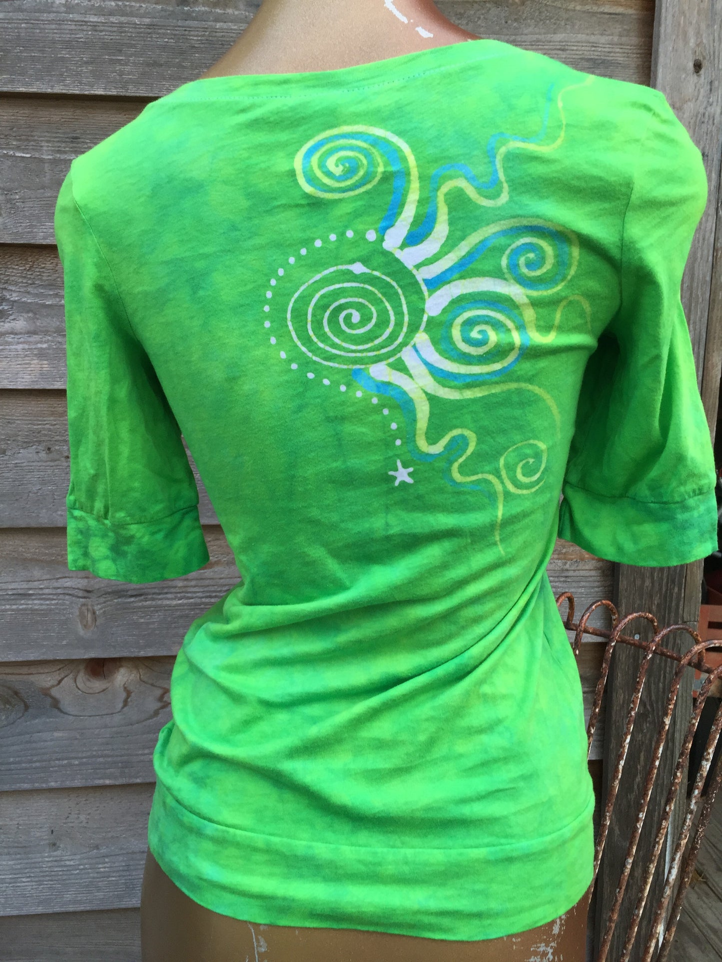 Naughty Lime Batik Top - Batikwalla 
 - 2