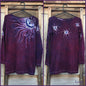 Maroon Shoulder Moon Long Sleeve Batik Top - Batikwalla 
 - 8