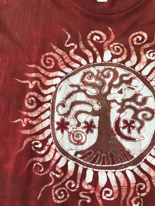 Red Roots Tree of Life Organic Tshirt