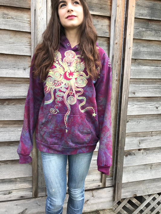 Sunrise Sunset Handmade Organic Cotton Batikwalla Hoodie