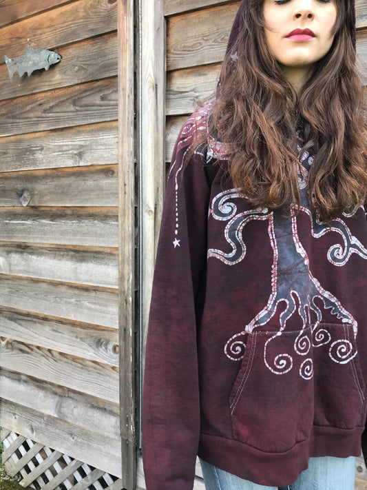 Rooted In Love Organic Cotton Batikwalla Hoodie - Unisex Size Large
