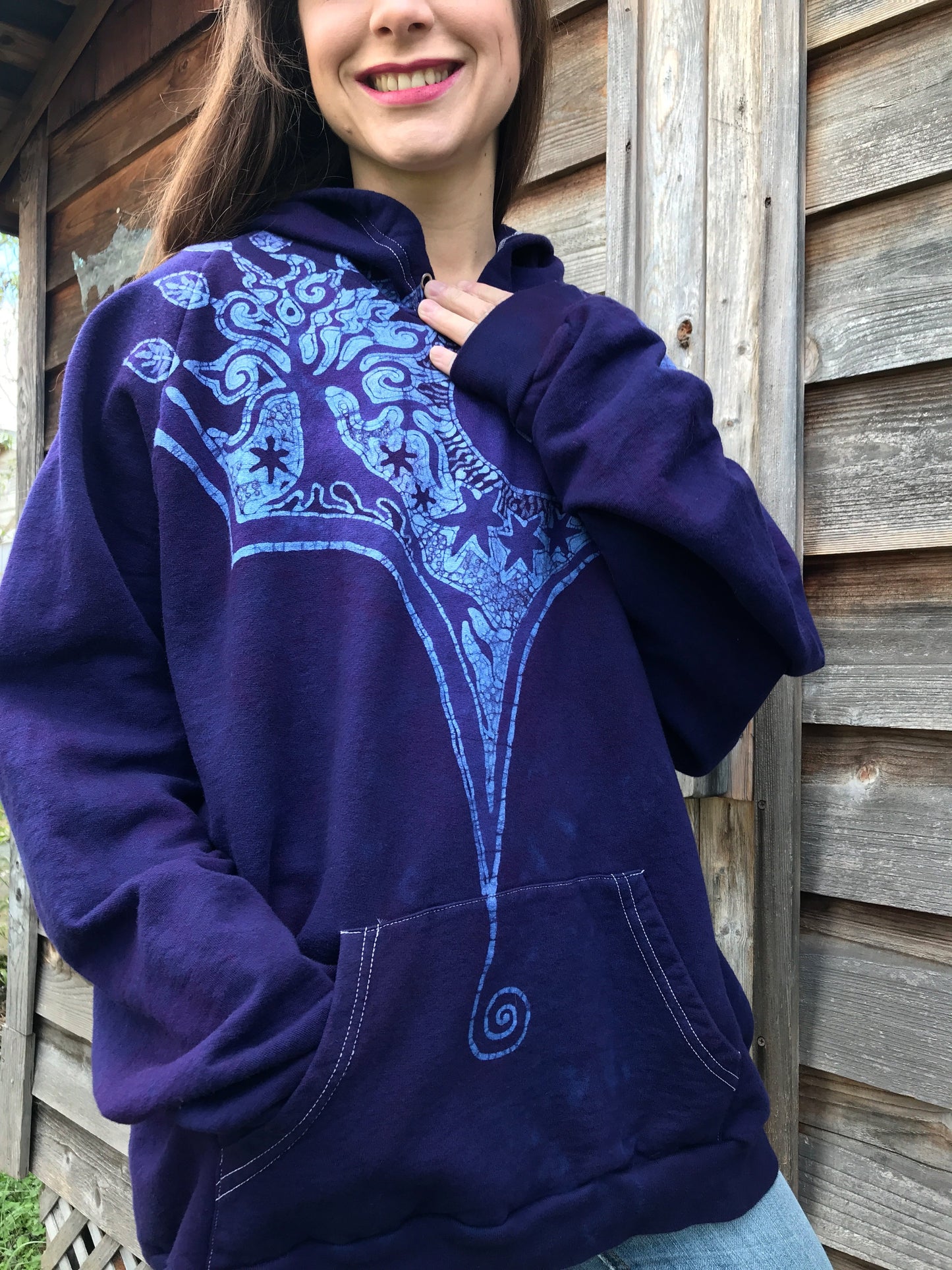 Talk'n About The Midnight Rambler Organic Cotton Batikwalla Hoodie - Unisex Size 2X