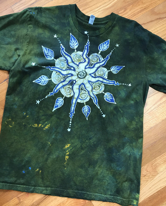 Kaleidoscope Canyon Handmade Batik Tshirt -  Size XL
