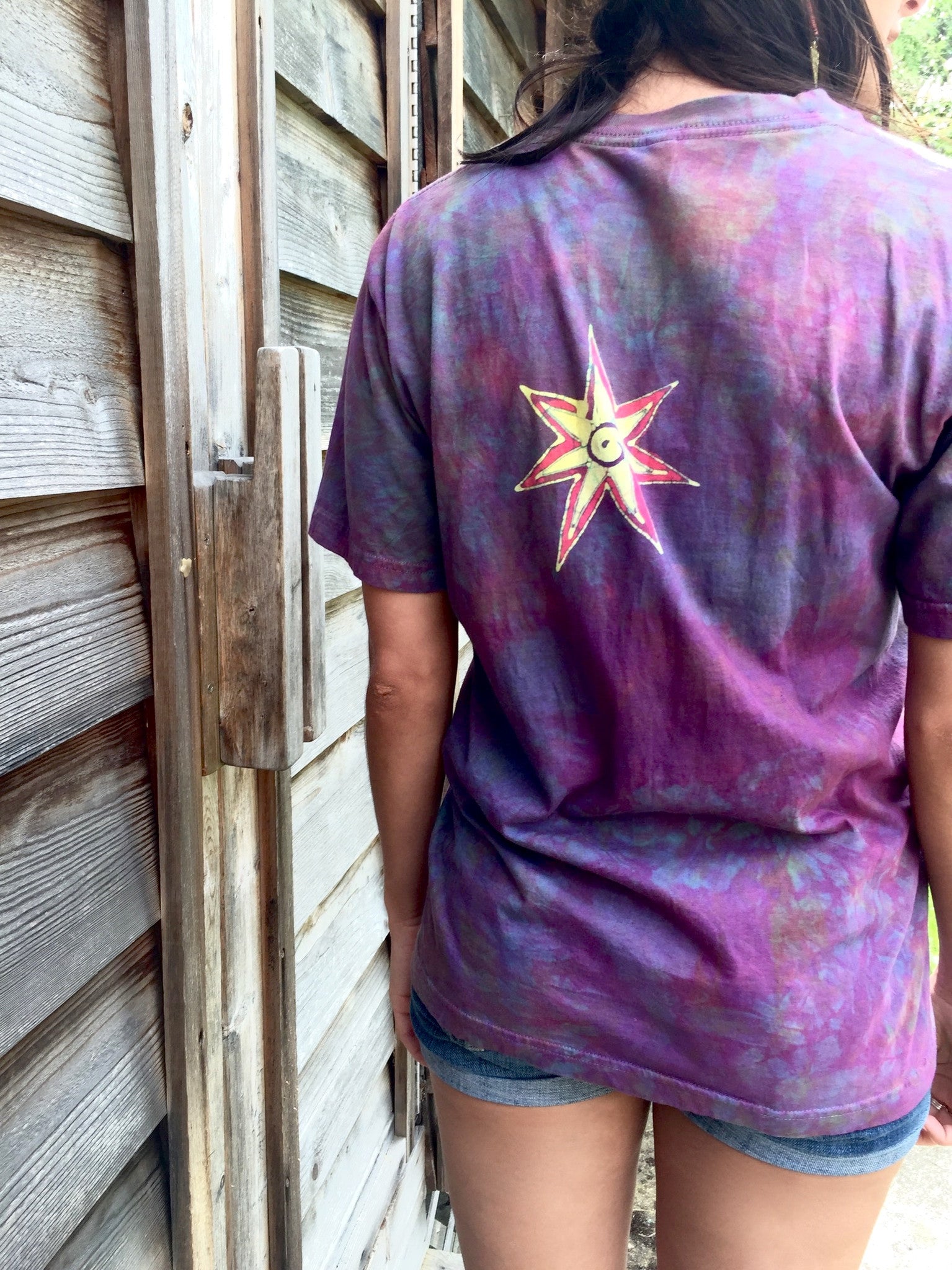 Sunrise Moon Star Handmade Batik Tshirt - Batikwalla 
 - 3