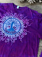 Purple Long Sleeve Batik Tshirt - Size XL