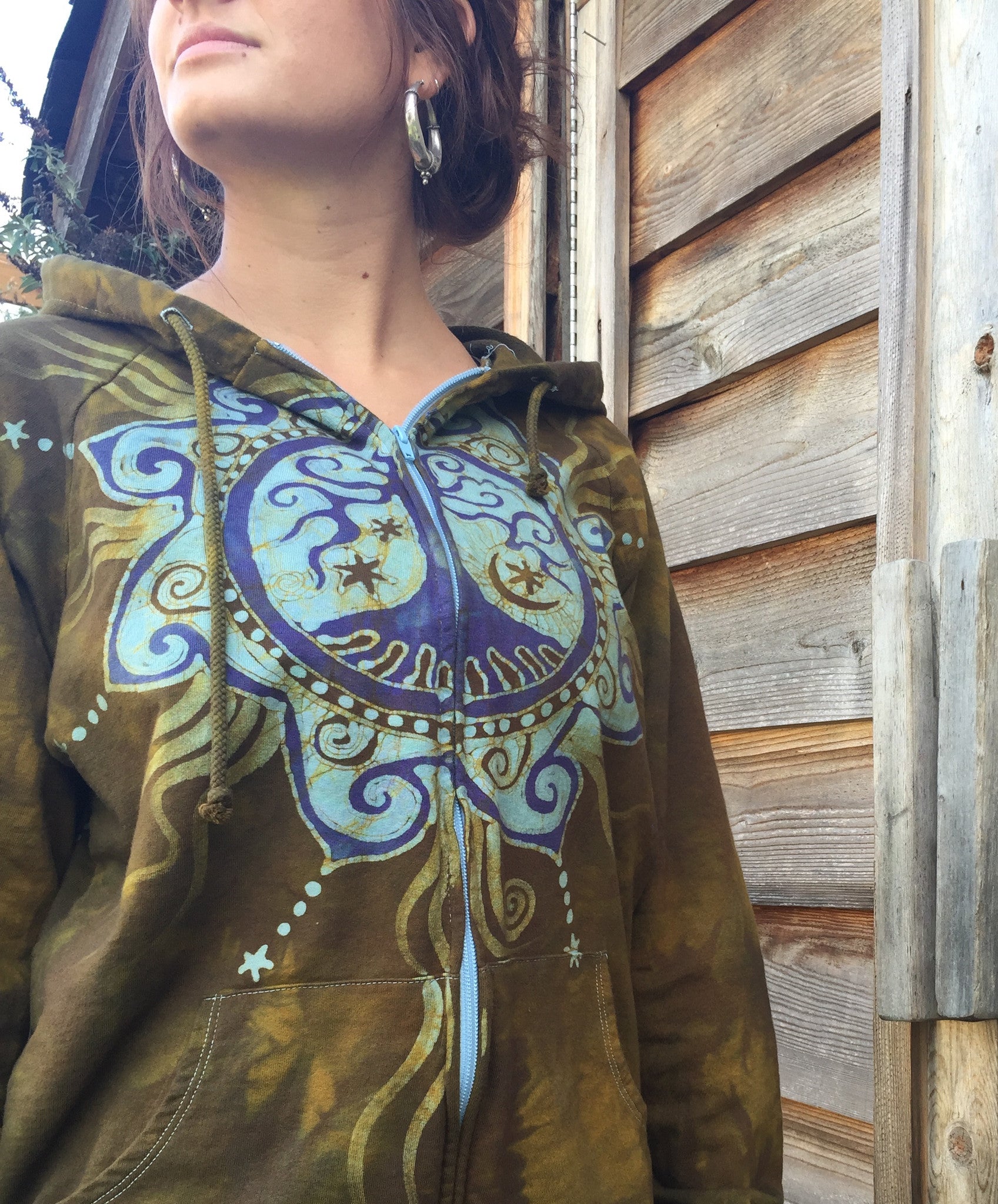 The Tree of Life Handmade Batik Hoodie - Batikwalla 
 - 2