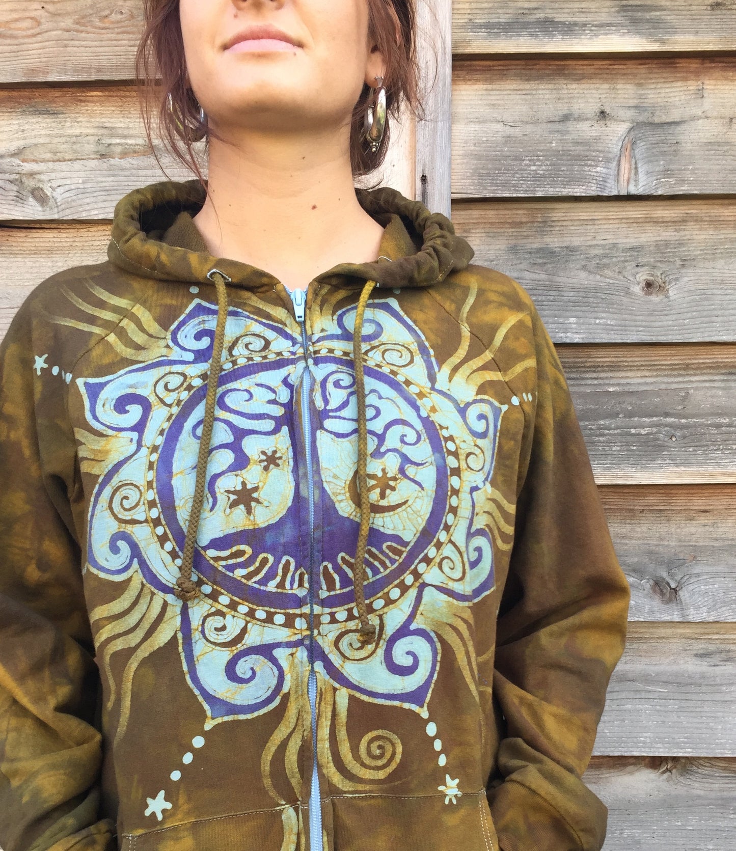 The Tree of Life Handmade Batik Hoodie - Batikwalla 
 - 4