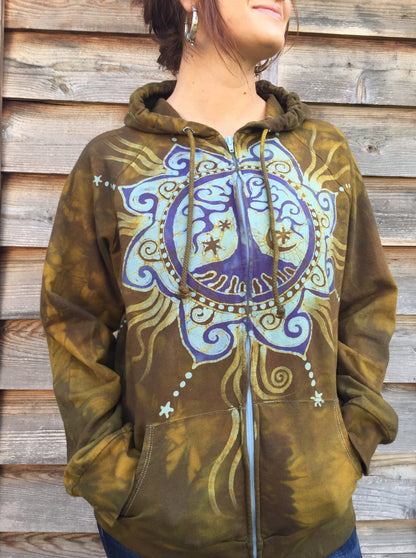 The Tree of Life Handmade Batik Hoodie - Batikwalla 
 - 1