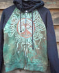 Usnea Moss Tree of Life Handmade Batik Hoodie - Batikwalla 
 - 7