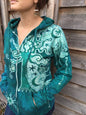 Aqua Love Organic Batik Hoodie - Batikwalla 
 - 1