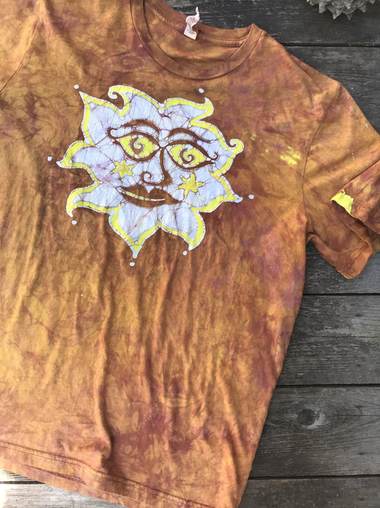 Sunshine Joy - Handmade Batik Tshirt - Size XL