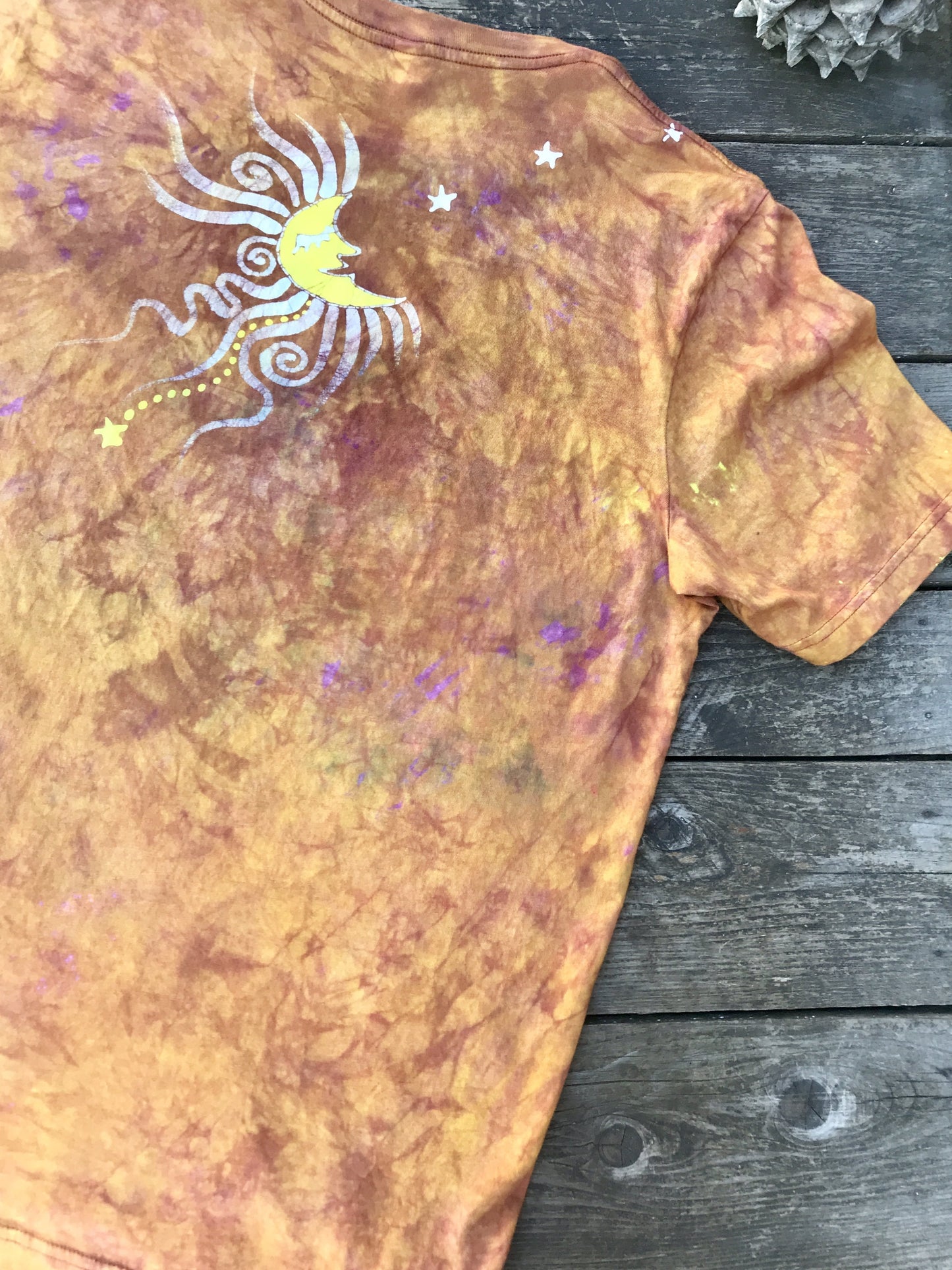 Sunshine Joy - Handmade Batik Tshirt - Size XL