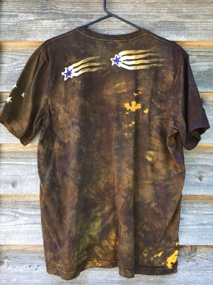 Pura Vida Dark Gold Moonlight Handmade Batikwalla Tshirt - Size XL