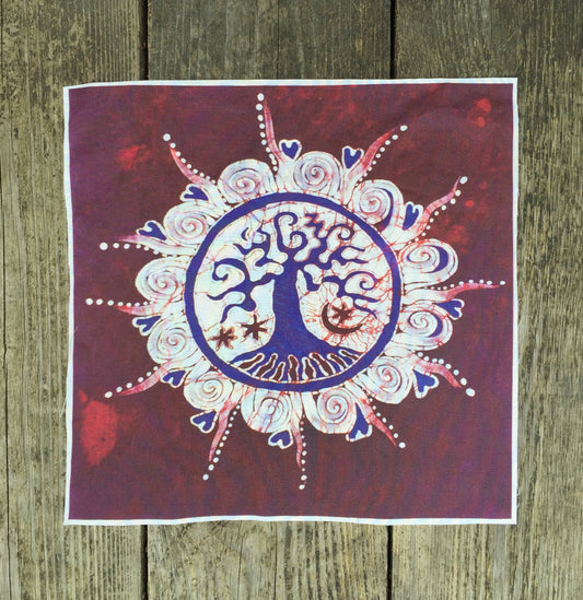 Mulberry Tree Batik Print Patch Fabric