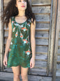 Fuchsias Are Surprising Batikwalla Mini Dress in Organic Cotton - Size Small