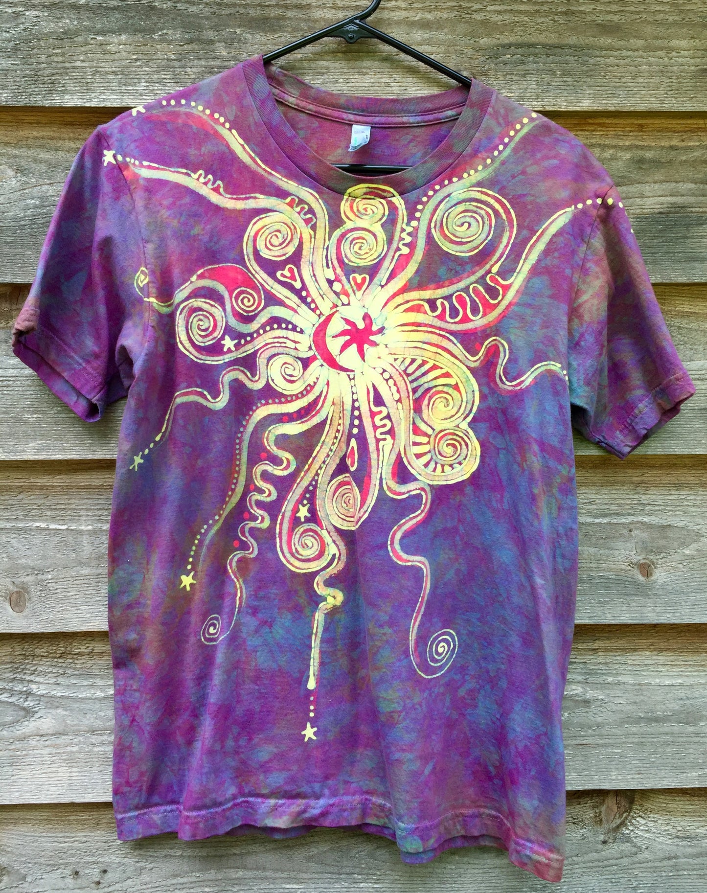 Sunrise Moon Star Handmade Batik Tshirt - Batikwalla 
 - 4