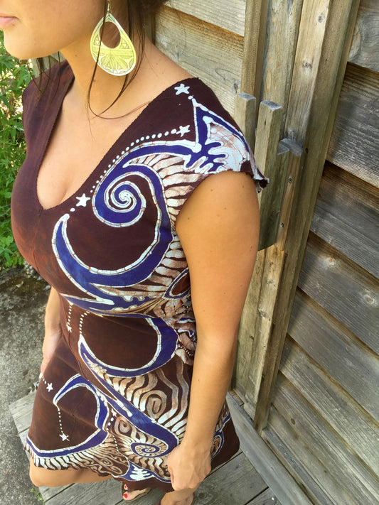 More To The Story Organic Cotton Batik Dress - Batikwalla 
 - 1