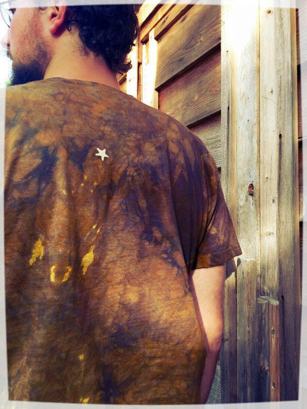 Gold Sun and Purple Tree of Life Organic Tshirt - Batikwalla 
 - 3