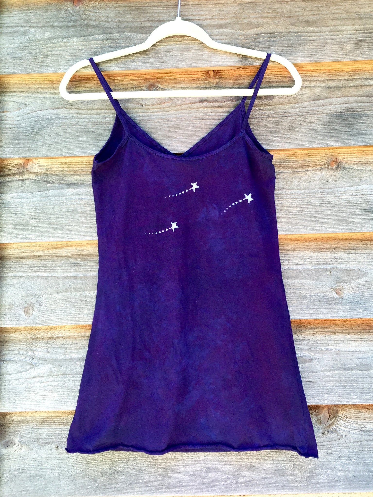 Purple and Blue Om - Batik Print Camisole – Batikwalla by Victoria