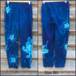 Blue on Blue Star Batik CAPRI Leggings - Size Small and XS ONLY