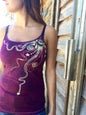 Magenta Moondance Stretchy Batik Camisole - Batikwalla 
 - 1