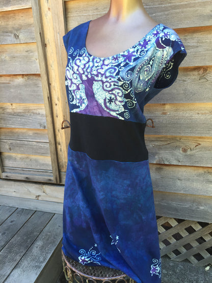 Blue River Batik Organic Cotton Hemp Summer Dress - Batikwalla 
 - 3