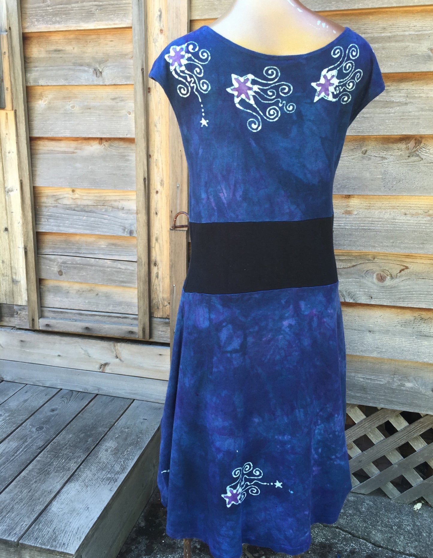 Blue River Batik Organic Cotton Hemp Summer Dress - Batikwalla 
 - 5