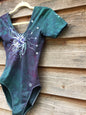Deep Teal Moon Dance Batik Leotard - Batikwalla 
 - 1