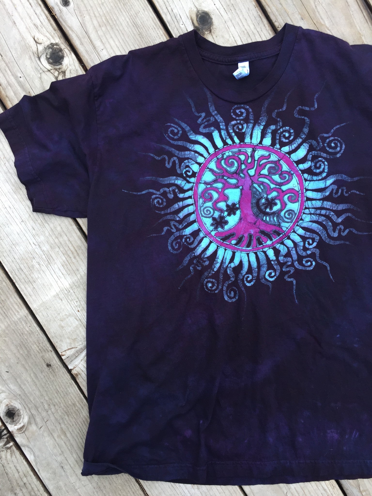 Purple Passion Tree Batik Tshirt – Batikwalla by Victoria