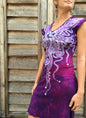 Magenta Moonburst Organic Cotton Batik Dress - Batikwalla 
 - 1