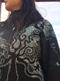 Brave the Storm Tree Magic Organic Cotton Batik Hoodie - Unisex Size 2X - Batikwalla 
 - 1