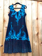 Blue Lotus Moon Dress in Organic Cotton