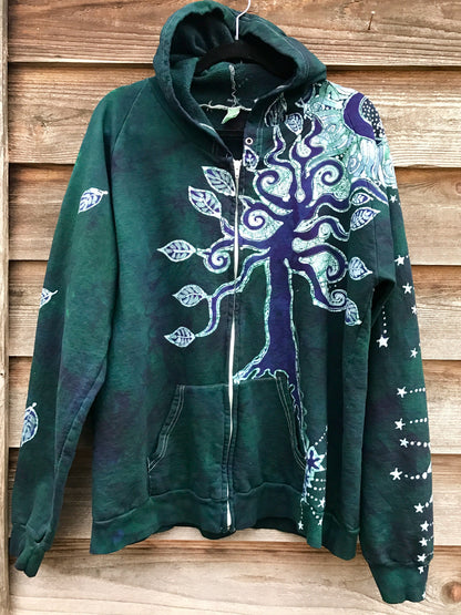 Garden of Eden Organic Cotton Batik Hoodie